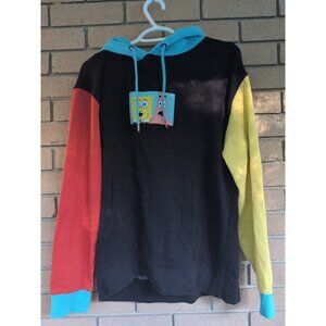 Black Nickelodeon Spong Bob Square Pants Hoodie Size:Large